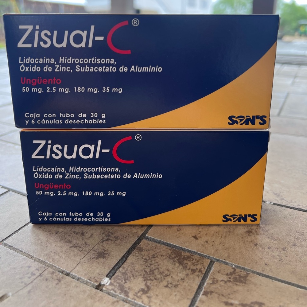 2  Zisual-C Topical Ointment 1oz Fast Acting Hemorrhoid Relief